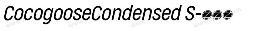 CocogooseCondensed S字体转换